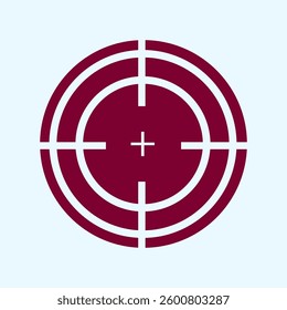 red and white shooting target