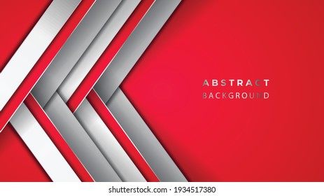 Red And White Silver Abstract Background	
