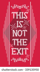 Red and white slogan graphic for t-shirt.fancy.