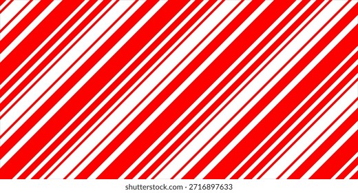 Abgeschrägte Streifen in Rot und Weiß unterschiedlicher Dicke. Vektorgrafik