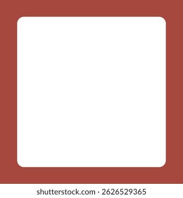 Red and White Square Box with Central Contrast - EPS Vector File
