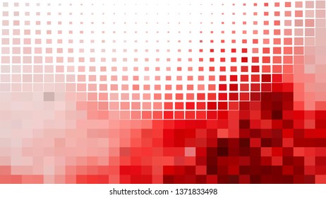 Red and White Square Mosaic Background