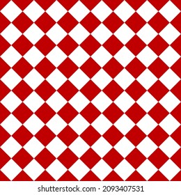 Red white squares seamless pattern. Vector illustration.	