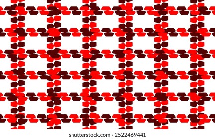 Red white strip round block zigzag horizontal strip grid, seamless repeat pattern, design for fabric print, vintage wrap paper print, traditional culture patter, block square rectangle 