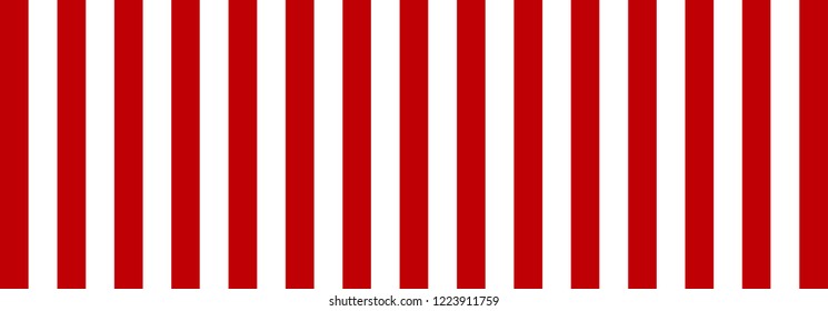 Red and White Striped Banner