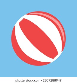 Bolas de playa de rayas rojas y blancas: añade color, diversión y alegría a tus diseños. Esenciales versátiles de verano para imágenes atractivas