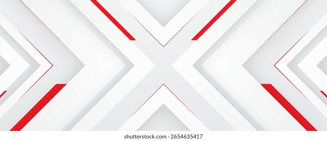 Fondo de papel de rayas rojas y blancas con Elementos para conceptos de negocios y finanzas