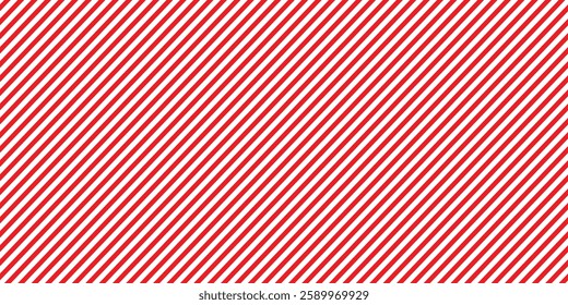 Red white striped texture seamless pattern. EPS Vector Illustration