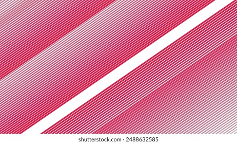 Red and white stripes abstract background vector image for backdrop or presentation