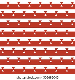 Red and white stripes. Abstract geometric seamless pattern. Scandinavian wallpaper. 