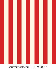 Red and white stripes pattern. Vector illustration.