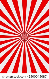 red and white sunburst background vector design. comic background with retro rays.Sunburst Pattern Background.