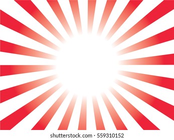 red and white Sunburst Pattern. Sunburst background.  Vector illustration.