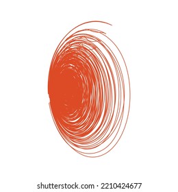 red and white swirl vector illustration