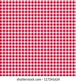 Red And White Tablecloth Background