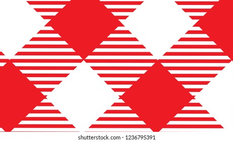 Red and white tablecloth background.Vector illustration.EPS-10.