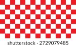 Red white tablecloth pattern lines. Gingham seamless pattern. Christmas backgroound. Strokes texture for textile shirt plaid, tablecloth, cloth, blanket, paper, makeup. Checkered print.