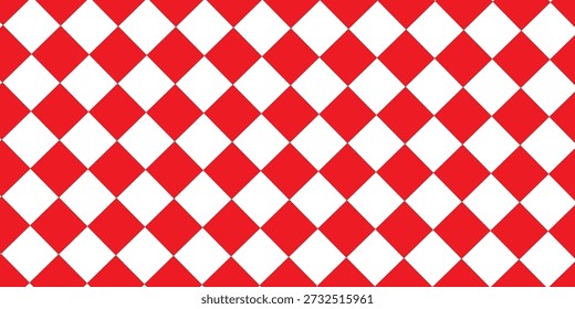 Líneas blancas rojas del patrón del mantel. Patrón sin fisuras de guinga. Navidades de fondo. Textura de los movimientos para la camisa textil a cuadros, mantel, paño, manta, papel, maquillaje. Impresión a cuadros.