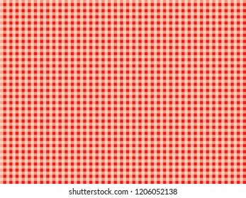  Red and white tablecloth pattern.Texture for : plaid, tablecloths, clothes, shirts, dresses, paper, bedding, blankets, quilts and other textile products. Vector illustration.
