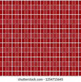 Red and white tartan plaid pattern.Vector illustration.EPS-10.