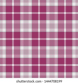 Red and White Tartan Plaid Scottish Seamless Pattern. Texture from tartan, plaid, tablecloths, shirts, clothes, dresses, bedding, blankets and other textile.