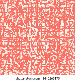 Red and White tie dye seamless pattern.  Shibori seamless print. Watercolor hand drawn batik.  Handmade watercolour shirt tie dye pattern. Japan traditional tile. Red and Beige shibori.