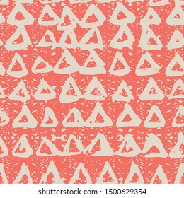 Red and White tie dye seamless pattern.  Shibori seamless print. Watercolor hand drawn batik.  Handmade watercolour shirt tie dye pattern. Japan traditional tile. Red and White shibori.