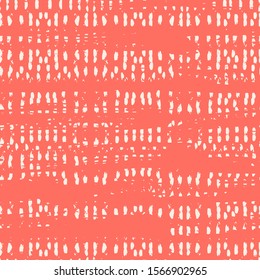 Red and White tie dye seamless pattern.  Shibori seamless print. Watercolor hand drawn batik.  Handmade watercolour shirt tie dye pattern. Japan traditional tile. Pink and Beige shibori.