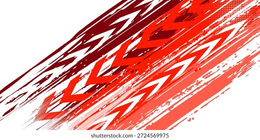 Fundo de pista de pneu vermelho e branco. ilustração vetorial fundo de pista de pneu vermelho e branco para rali, deriva, motocross, off-road e outros esportes motorizados.