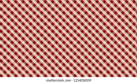 Red and white traditional gingham background.Texture from squares for -tablecloths, clothes, shirts, dresses, paper and other textile products.llustration.