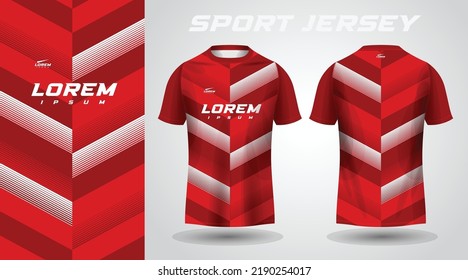 red white t-shirt sport jersey design