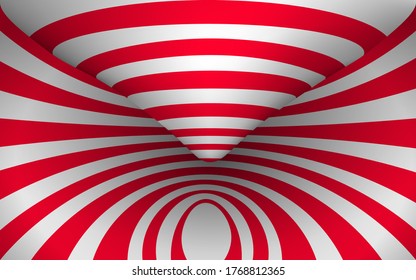 red and white tunnel texture background