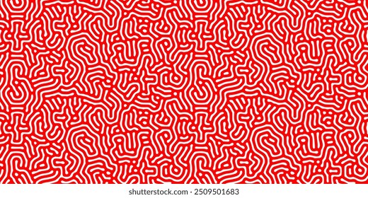 Red and White Turing diffusion seamless pattern background