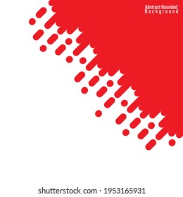 red and white vertical rounded background