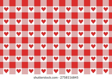 Fondo Vichy rojo y