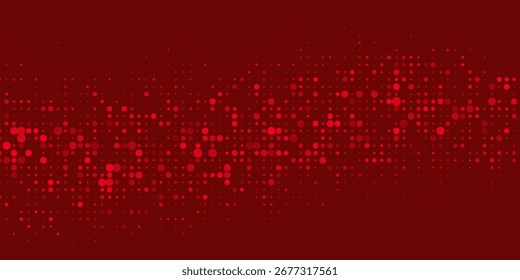 Red and white wave light screen gradient texture background. Abstract technology big data digital background. Vector eps 10