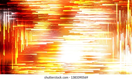 Red White and Yellow Chaotic Lines Background Vector Illustration