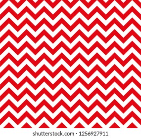 Red and white Zig zag seamless pattern, vector and illustration.