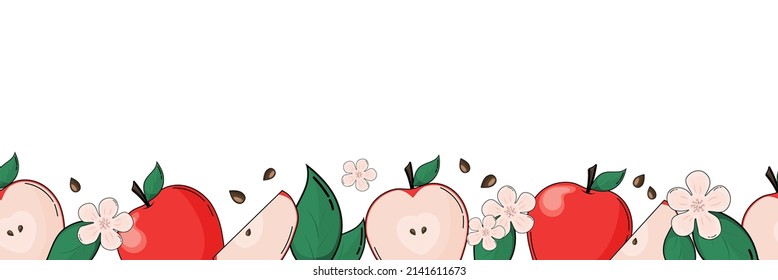 1,801 Red Apple Border Stock Vectors, Images & Vector Art | Shutterstock