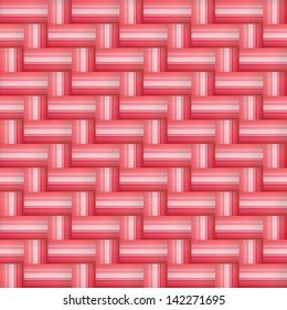 Red wicker pattern - Vector