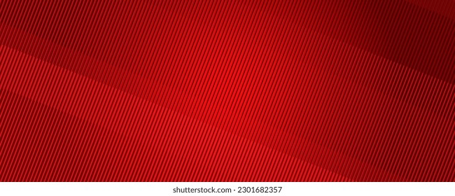 Red. Widescreen striped background. Digital image with angled stripes