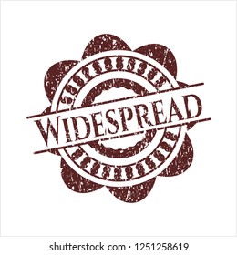 Red Widespread distress with rubber seal texture