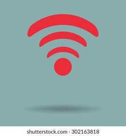 Red Wi-Fi Icon 