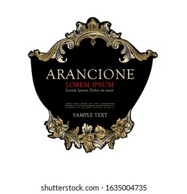 RED WINE AMARONE ELEGANT BOTTLE LABEL