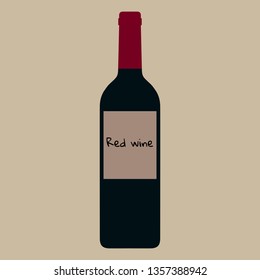 Red wine bottle