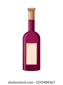 red wine bottle drink icon