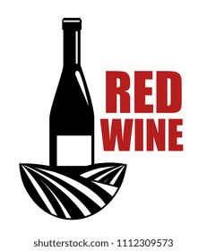 red wine bottle label