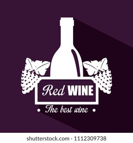 red wine bottle label