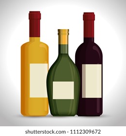 red wine bottles label