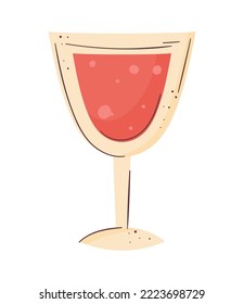 red wine cup drink icon